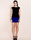  TS Contrast Color Gilding Lace Embroidery Sleeveless Shirt