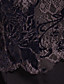  TS VINTAGE High Collar Navy Lace Black Dress