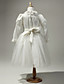  Excellent Satin And Tulle Long Sleeves Flower Girl Dress
