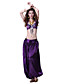  Dancewear Satin with Tassels and Sequins Belly Dance Performance Top and Bottom for Ladies More Colors
