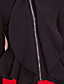  ts unebenen ruffle Reißverschlußjacke