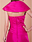  Sheath/Column Off-the-shoulder Floor-length Taffeta Mother Of The Bride Dress