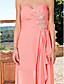  Sheath/Column Sweetheart Asymmetrical Chiffon Evening Dress
