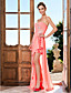 Sheath/Column Sweetheart Asymmetrical Chiffon Evening Dress