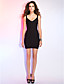  Sheath/Column V-neck Straps Sleeveless Short/Mini Bandage Dress
