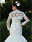  Gorgeous Lace Long Sleeve Wedding Jackets/Wraps With Beading (More Colors)