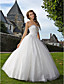  Ball Gown Sweetheart Spaghetti Straps Floor-length Tulle Wedding Dress