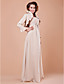  Sheath/Column Square Floor-length Satin And Chiffon Mother Of The Bride Dress With A Wrap
