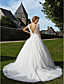  Ball Gown Sweetheart Chapel Train Tulle Wedding Dress