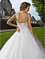  Ball Gown Sweetheart Spaghetti Straps Floor-length Tulle Wedding Dress