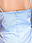  Sheath/Column Spaghetti Straps Floor-length Stretch SatinJunior Bridesmaid Dress