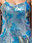  Sheath/Column Sweetheart Floor-length Sequined Evening Dress With Split Front