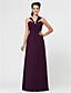  Sheath/Column Sweetheart Floor-length Chiffon Bridesmaid Dress