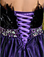  A-line Strapless Floor-length Tulle Evening Dress With Feathers/fur