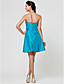  A-line Strapless Knee-length Taffeta Bridesmaid Dress
