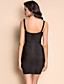  TS Contrast Color Strap Tieback Bodycon Bandage Dress