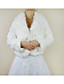  Charming Long Sleeve Faux Fur Evening/Wedding Jacket/Wrap