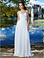  Sheath/Column Straps Floor-length Chiffon Wedding Dress