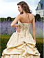  Ball Gown Strapless Floor-length Taffeta Evening Dress