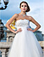  Ball Gown Strapless Ankle-length Tulle Wedding Dress