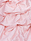 Ball Gown Strapless Court Train Taffeta Organza Evening Dress