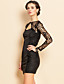  ts sexy lace backless bodycon kjole