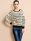  ts Streifen Langarm Pullover Pullover (zwei Farben)