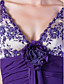  A-line V-neck Asymmetrical Chiffon Mother of the Bride Dress