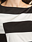  TS Black And White Wide Stripes Sheath Dress