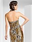  Sheath/Column Halter Floor-length Satin Evening Dress With Pattern/Print