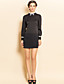  ts diamonded kraag blouse stijl schede jurk