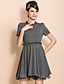 TS VINTAGE Detachable Mesh Bow Jersey Swing Dress