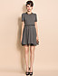  TS VINTAGE Detachable Mesh Bow Jersey Swing Dress