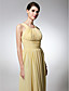  Sheath/Column Scoop Floor-length Chiffon Bridesmaid Dress