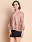  TS Kungliga High Neck Organza Ruffle Blouse skjorta
