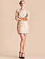  TS High End handgemaakte kralen Kant Half Sleeve Dress
