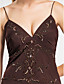  Sheath/Column V-neck Floor-length Chiffon Evening Dress