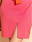  TS Color Block Self Belt Jersey Dress