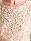  TS High End handgemaakte kralen Kant Half Sleeve Dress