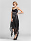  Sheath/Column Sweetheart Knee-length Chiffon Evening Dress