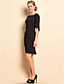  TS Flare Sleeve Bodycon Fishtail Dress