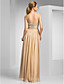  schede / kolom sweetheart vloer-length chiffon avondjurk