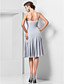 Sheath/Column V-neck Spaghetti Straps Knee-length Knitwear Cocktail Dresses