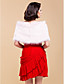  elegante Kunstpelz mit Bändern Hochzeit / Anlass Schal / Wrap