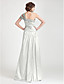  A-line One Shoulder Floor-length Chiffon And Satin Bridesmaid Dress