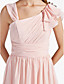  A-line V-neck Sleeveless Knee-length Chiffon Bridesmaid Dress
