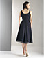  A-line Straps Knee-length Chiffon Bridesmaid/ Wedding Party Dress