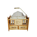 Baby Wood Crib Bed with a Movable Side for Baby (HYYP025)