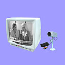 12 "s / w Monitor (jsq033) (Packung 2 Stück)