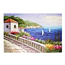Handmade Landscape Art Oil Painting on Canvas With Wood Frame (DH-037) -Free Shipping